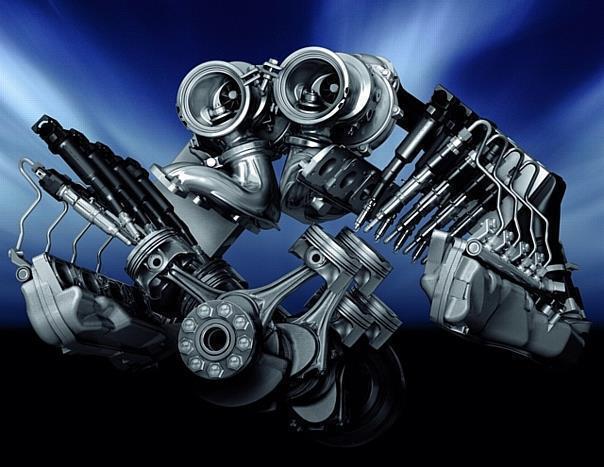 BMW V8 Ottomotor mit Twin Turbo Technologie und High Precision Injection 